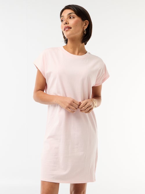 Robe t-shirt courte à manches corutes - Kiabi