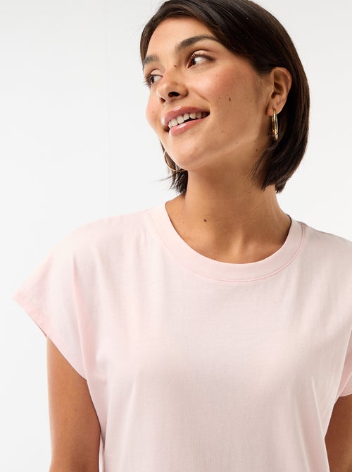 Robe t-shirt courte à manches corutes - Kiabi