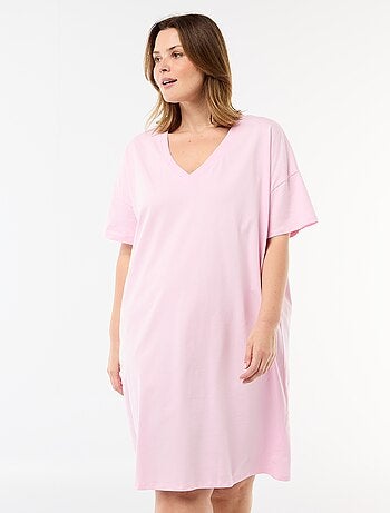 Robe t-shirt courte à manches courtes