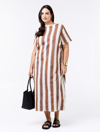 Robe t-shirt longue unie