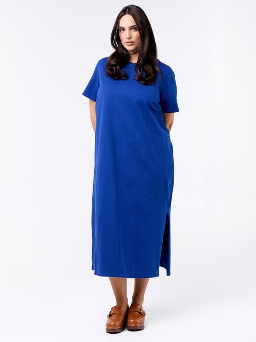 Robe t-shirt longue unie - Kiabi