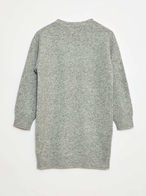 Robe tricot avec étoiles en sequins - Kiabi