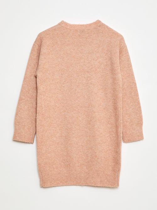 Robe tricot avec étoiles en sequins - Kiabi