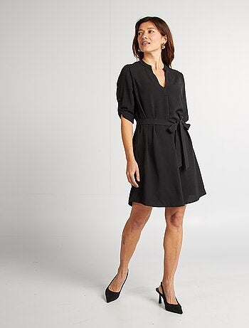 Robe type tunique col tunisien