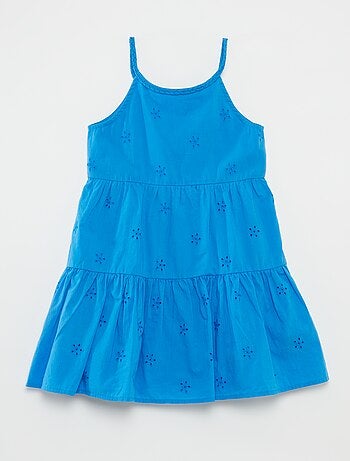 Robe unie à bretelles tressées