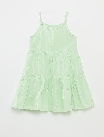 Robe unie à bretelles tressées