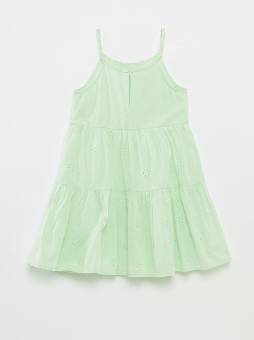 Robe unie à bretelles tressées - Kiabi