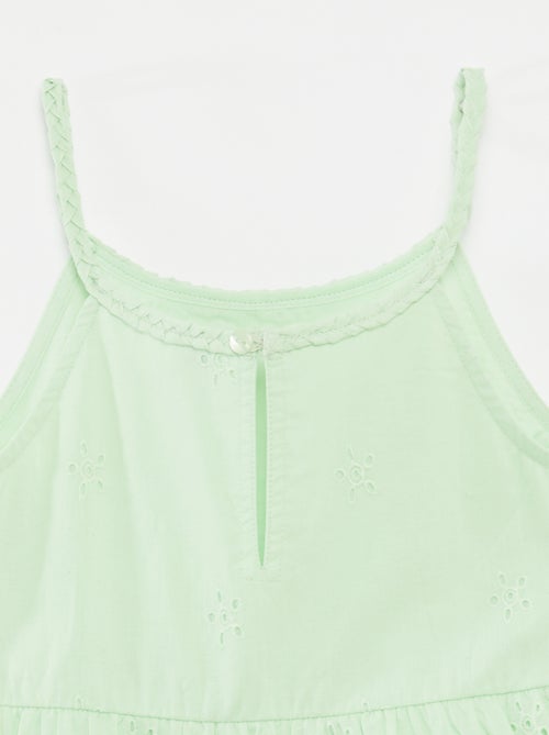 Robe unie à bretelles tressées - Kiabi