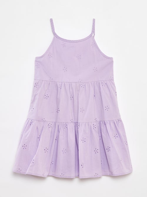 Robe unie à bretelles tressées - Kiabi