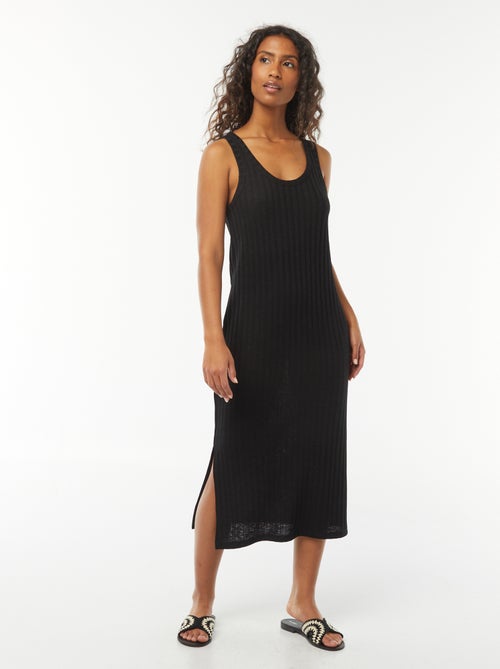 Robe unie sans manches - Kiabi