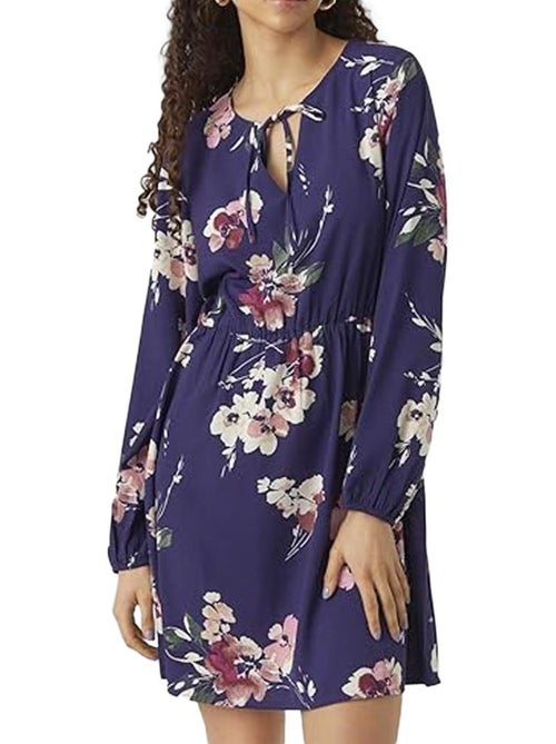 Robe Violette à Motifs Femme Vero Moda Hilah - Kiabi Robe Violette à Motifs Femme Vero Moda Hilah - Kiabi