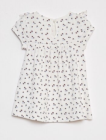 Robe volantée à manches courtes