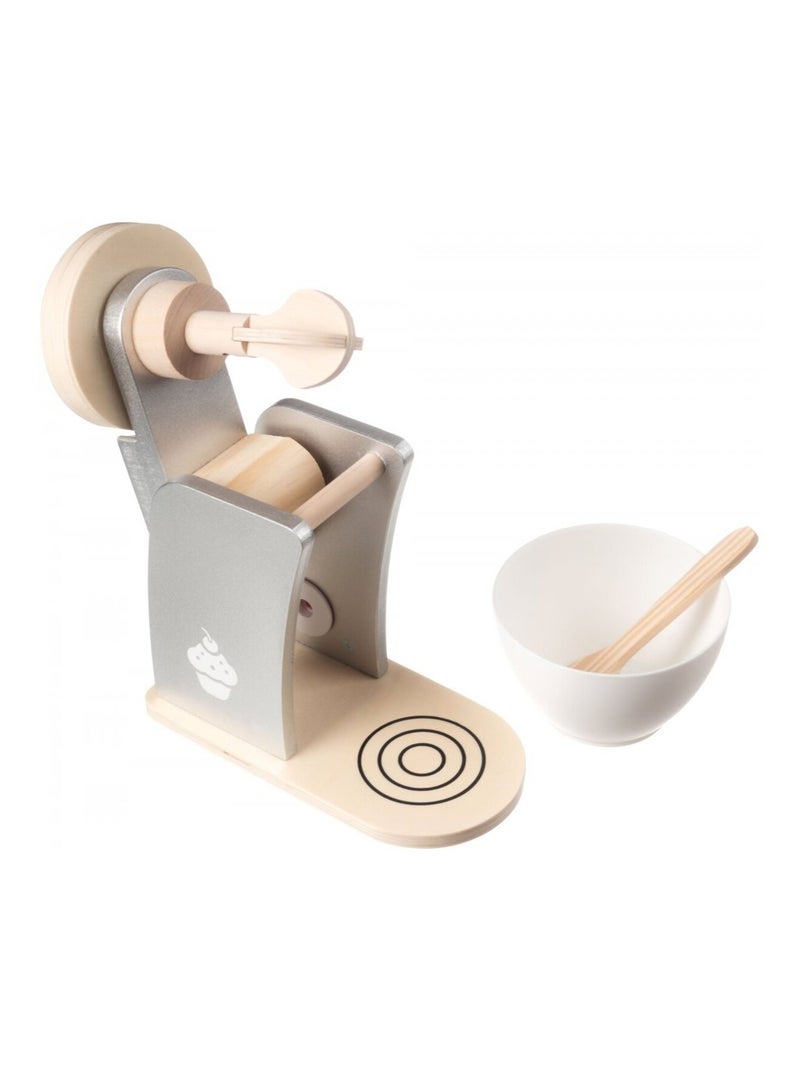 Robot pâtissier en bois mixeur avec fouet et bol mamabrum N/A - Kiabi