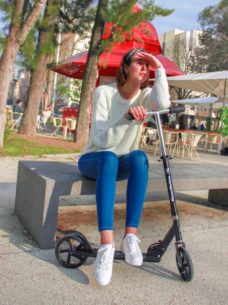 Rockster step met 200 mm wielen, opvouwbaar en verstelbaar – tot 100 kg N.v.t. - Kiabi