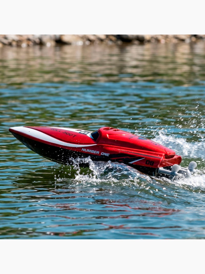 Rode radiografisch bestuurbare speedboot + 4 jaar speed&go N.v.t. - Kiabi