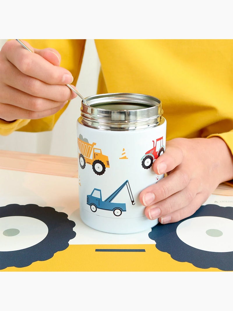 Roestvrijstalen geïsoleerde lunchbox voor kinderen | a little lovely company Grijs - Kiabi
