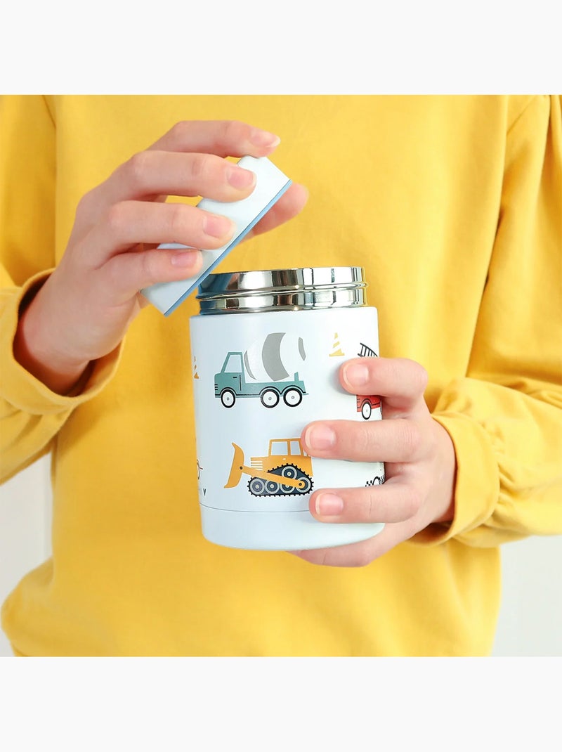 Roestvrijstalen geïsoleerde lunchbox voor kinderen | a little lovely company Grijs - Kiabi
