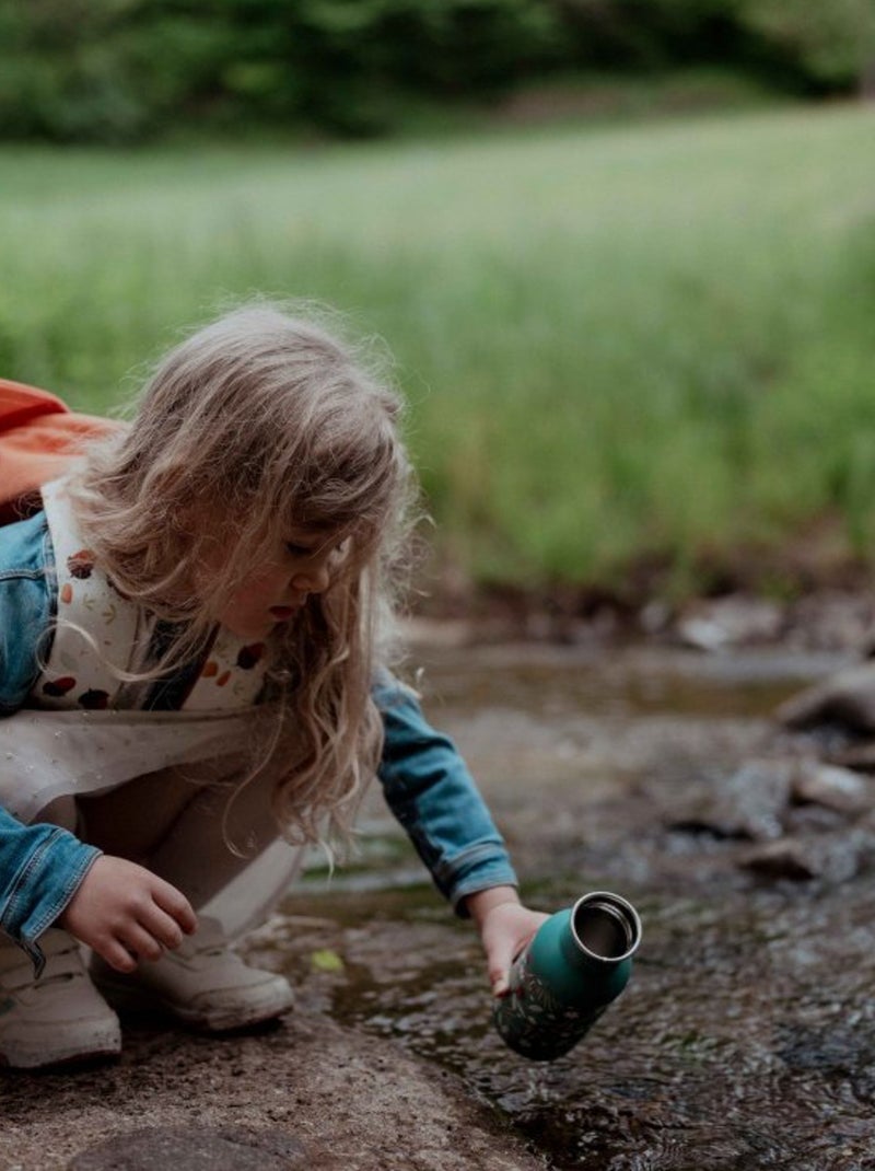 Roestvrijstalen thermosfles voor kinderen | sassi junior Bosgroen - Kiabi