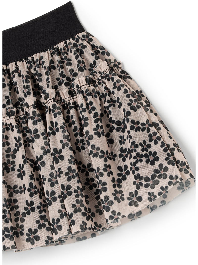 Rok conguitos falda estampado floral Bruin - Kiabi
