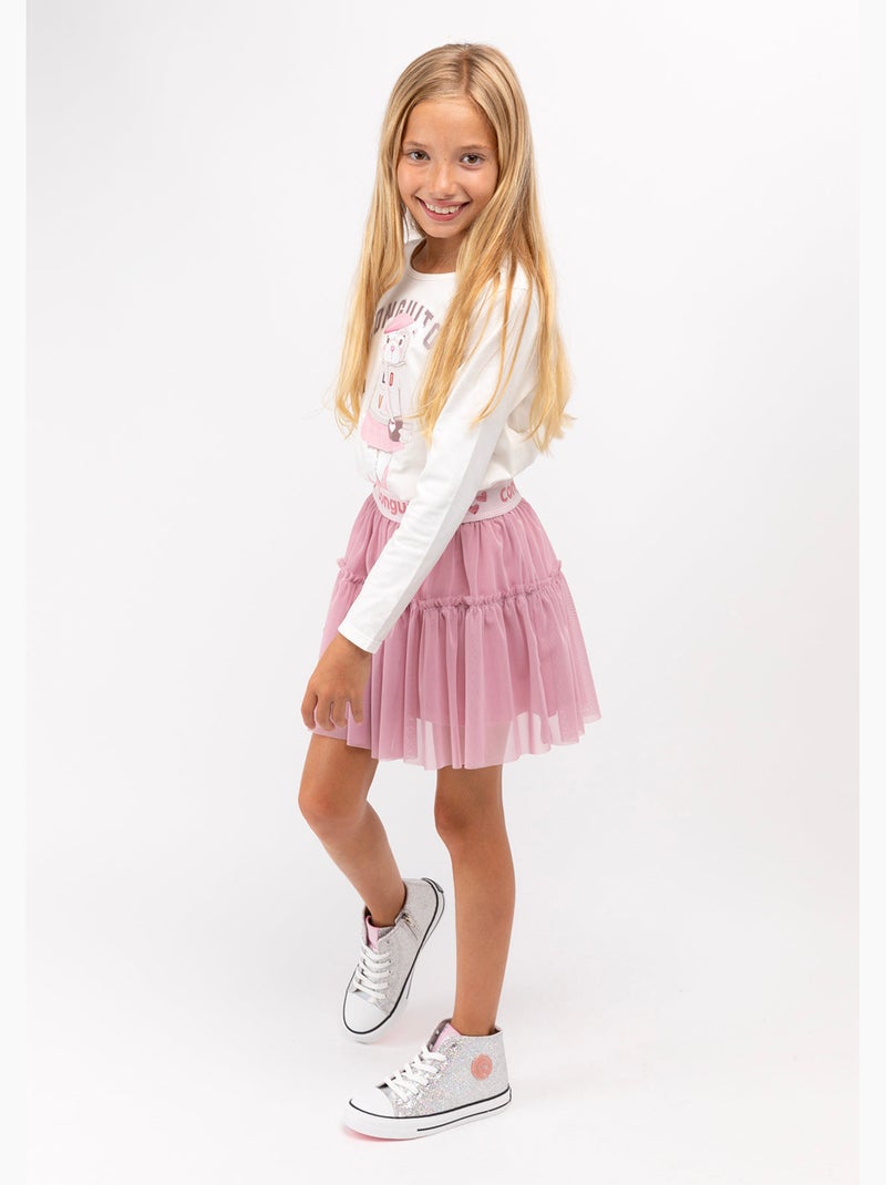 Rok conguitos Roze - Kiabi