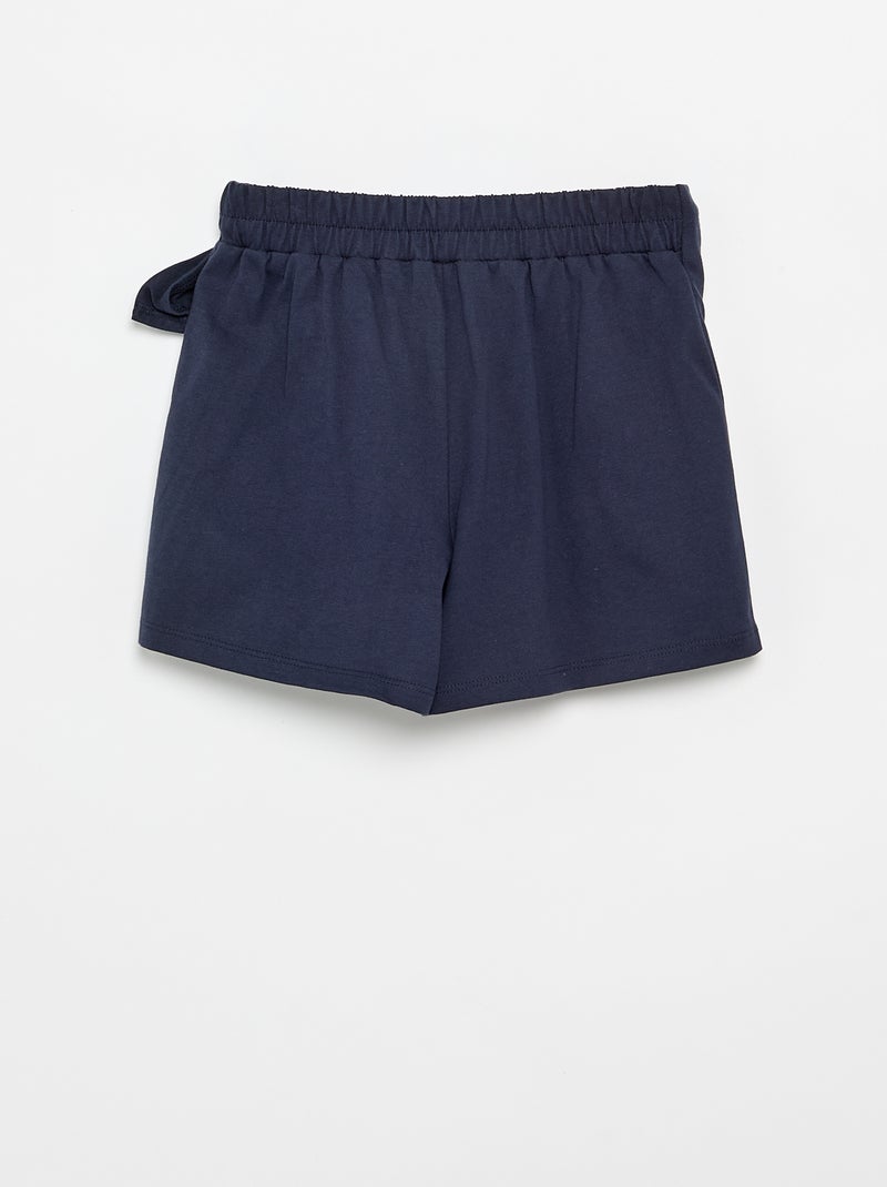 Rok met decoratieve strik Blauw - Kiabi