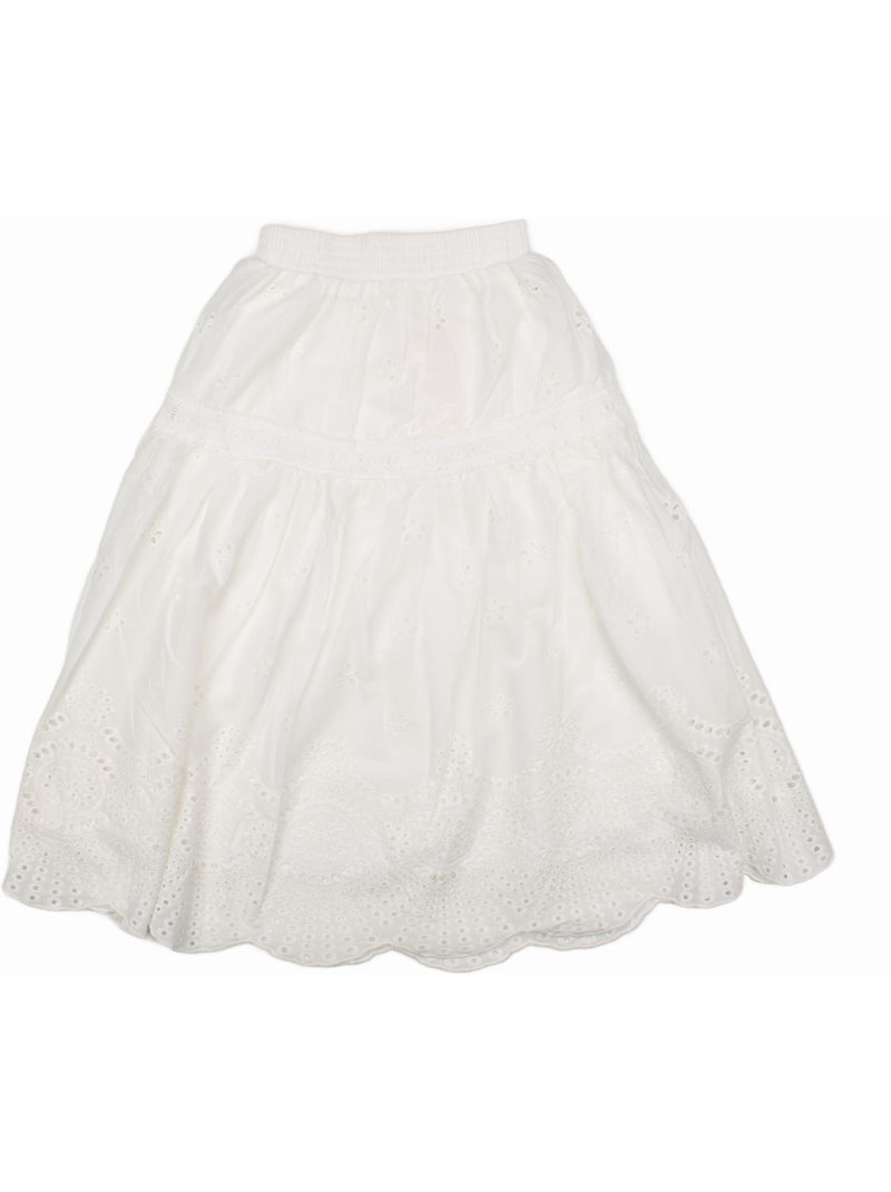 Rok met elastiek - Kids Star Wit - Kiabi
