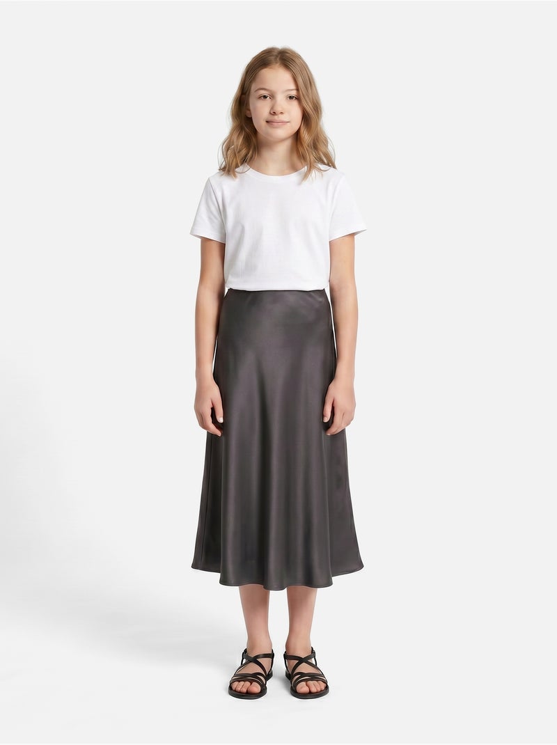 Rok met elastische tailleband - Kids Star Zwart - Kiabi