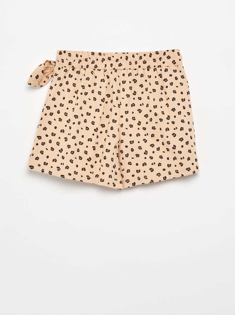 Rok met fantasie strik Biege - Kiabi