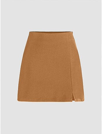 Rok met hoge taille en zijsplit