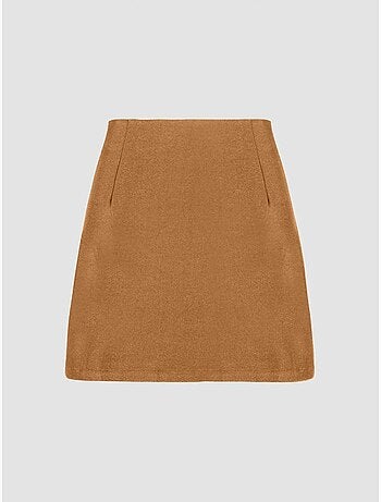 Rok met hoge taille en zijsplit
