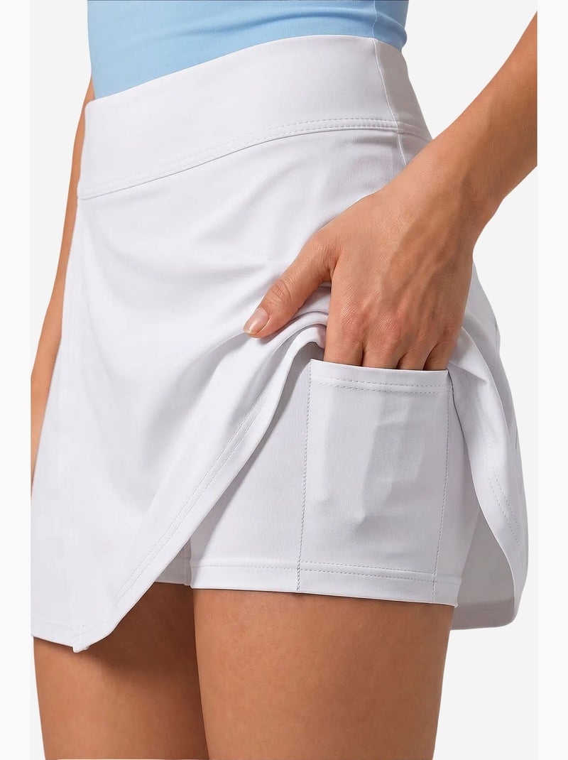 Rok met hoge taille tommy Wit - Kiabi