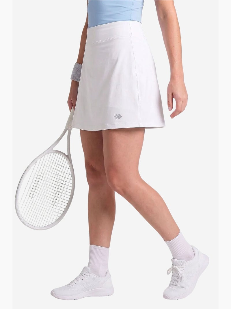 Rok met hoge taille tommy Wit - Kiabi