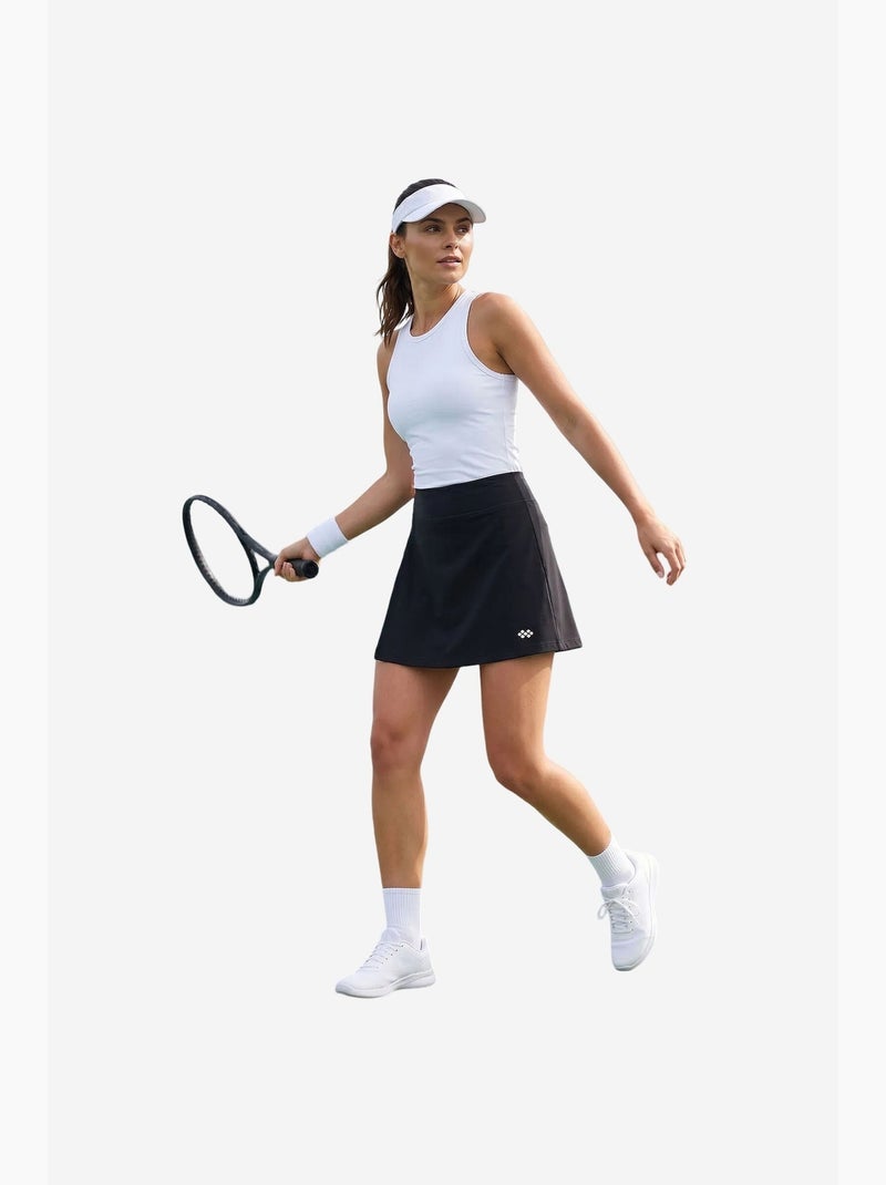 Rok met hoge taille tommy Zwart - Kiabi