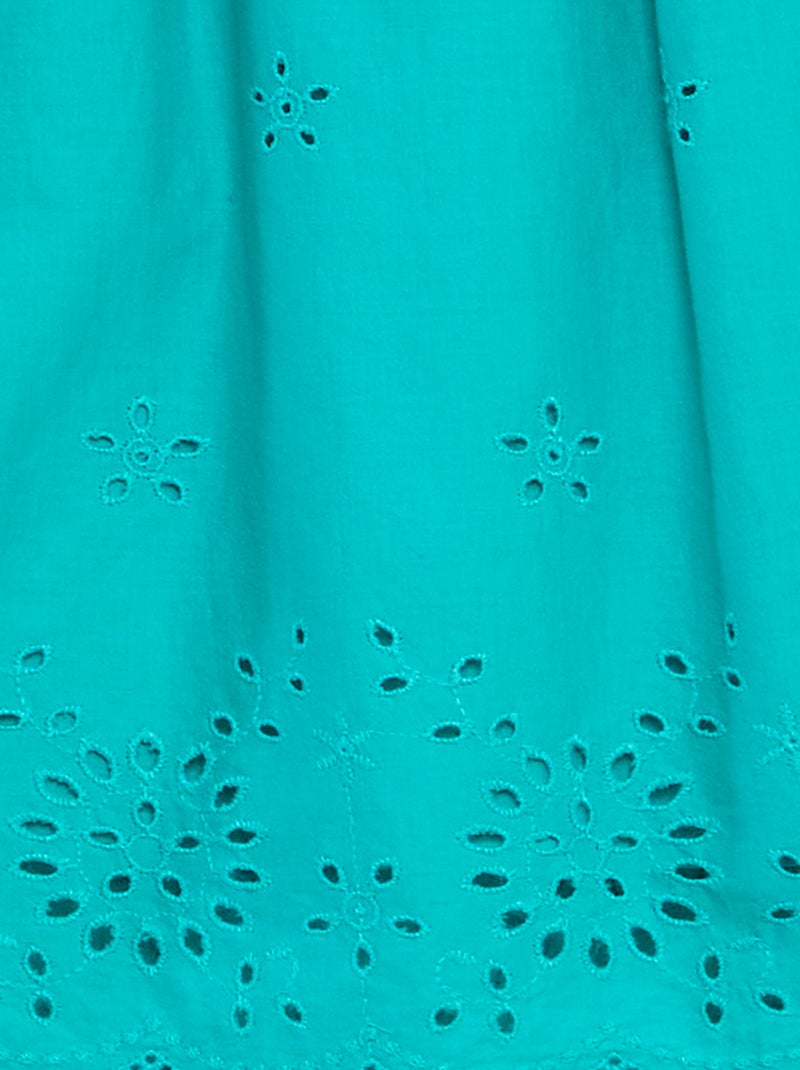 Rok met kanten motiefjes GROEN - Kiabi