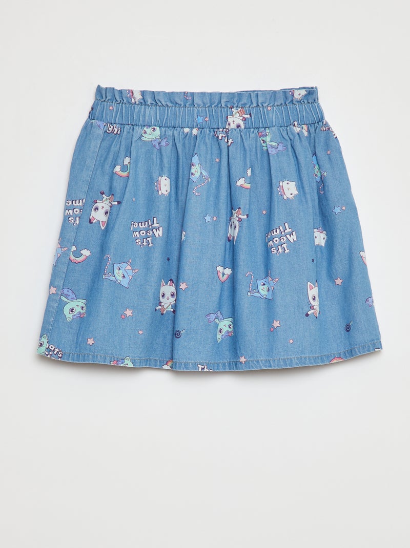 Rok met paperbagtaille 'Gabby's poppenhuis' BLAUW - Kiabi