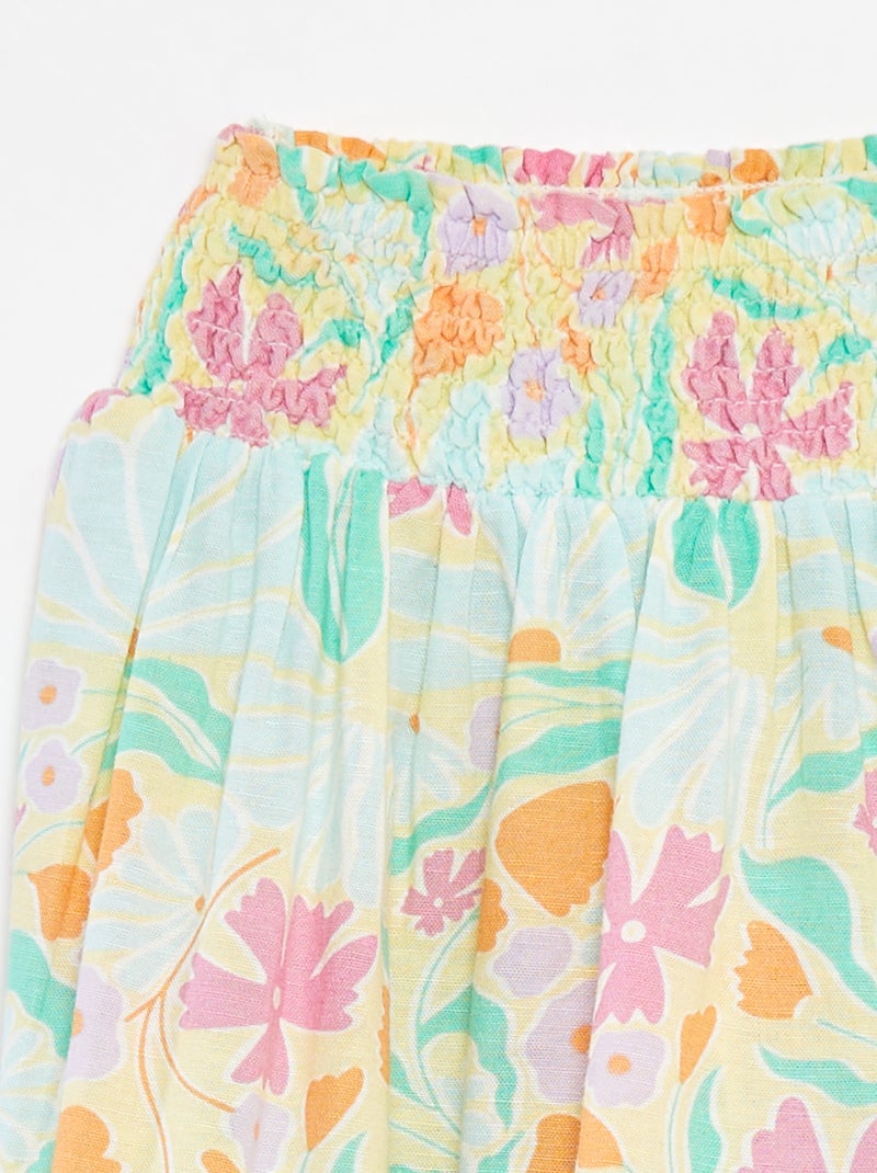 Rok met volants Groen - Kiabi