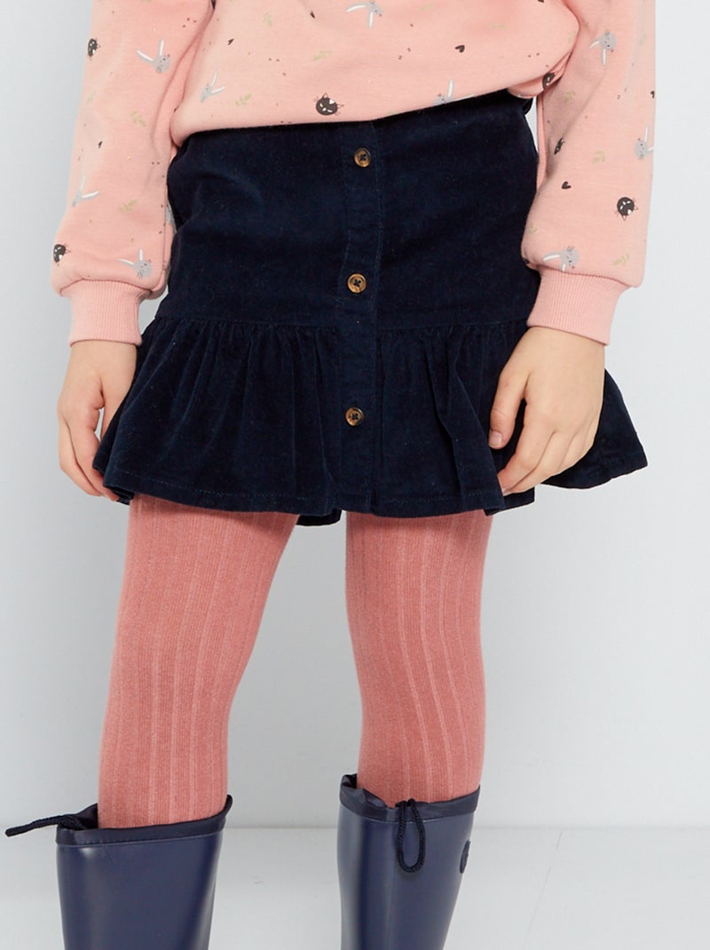 Rok van corduroy BLAUW - Kiabi