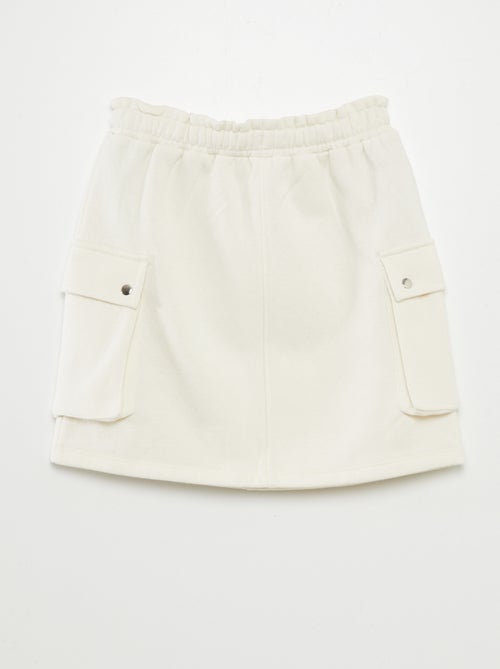 Rok van joggingstof met zakken - Kiabi