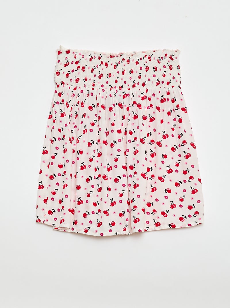 Rok van luchtig tricot Wit - Kiabi