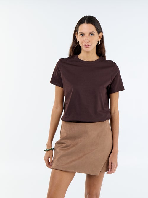 Rokbroek van suèdelook - Kiabi