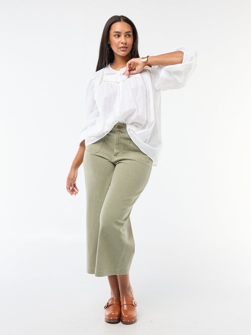 Romantische katoenen blouse - Kiabi