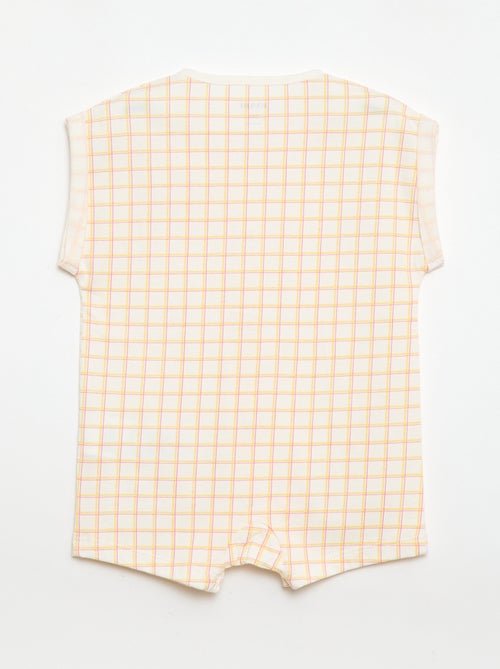 Romper met korte mouwen en motief - Kiabi