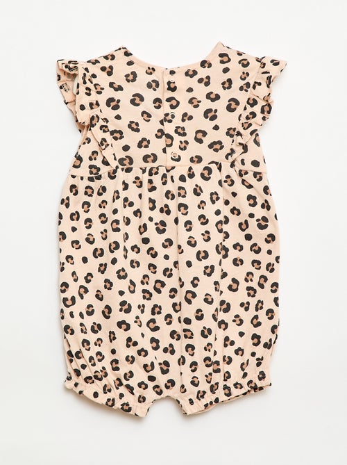 Romper met print van katoenen jersey - Kiabi