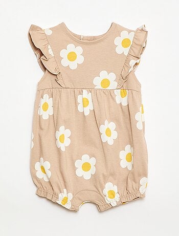 Romper met print van katoenen jersey