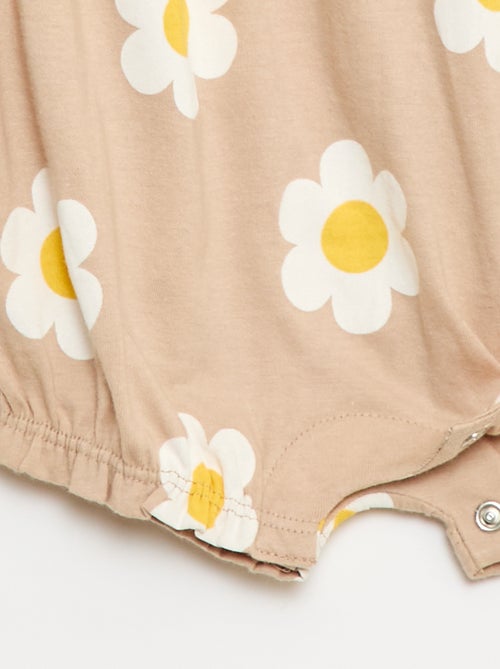 Romper met print van katoenen jersey - Kiabi