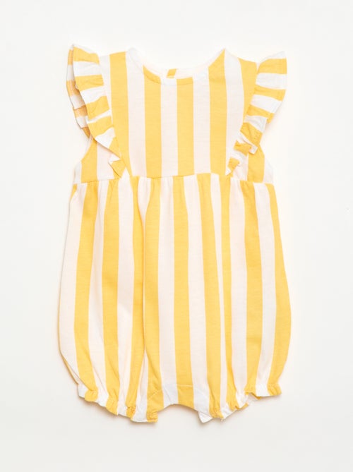 Romper met print van katoenen jersey - Kiabi