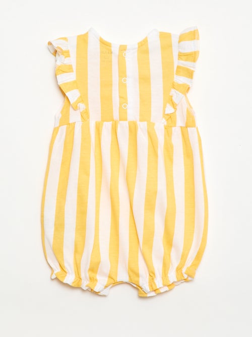 Romper met print van katoenen jersey - Kiabi