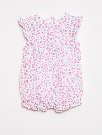 Romper met print van katoenen jersey