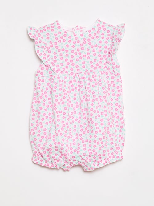 Romper met print van katoenen jersey - Kiabi