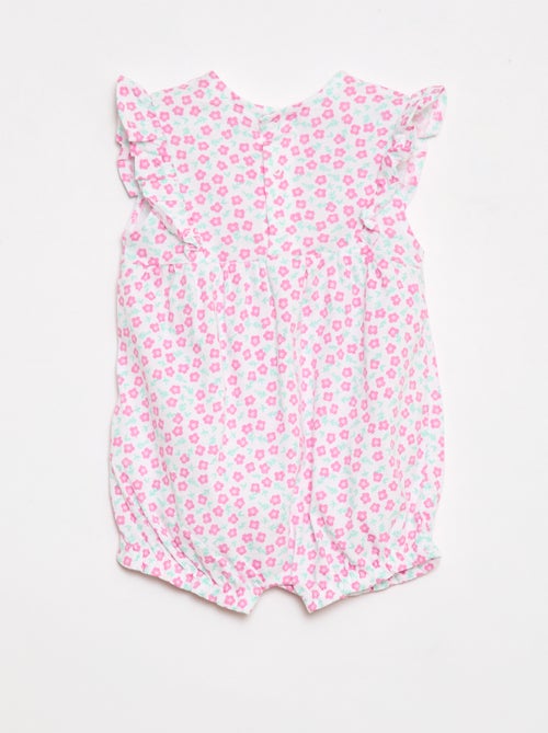 Romper met print van katoenen jersey - Kiabi